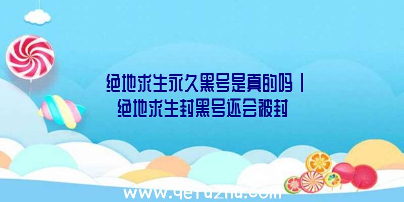 「绝地求生永久黑号是真的吗」|绝地求生封黑号还会被封